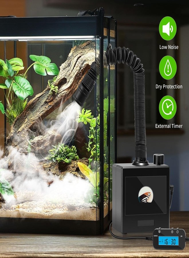 DAOTAILI Reptile Fogger Humidifier for Glass Terrariums, Auto-Refill Misting System with Timer, Suitable for Reptiles/Amphibians/Grow Tents - Image 2